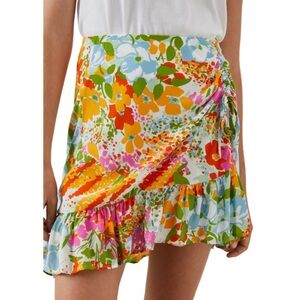 Rails Lara Multicolor “Day Garden” Rio Ruched Mini Skirt Sz med
Ruffled farm